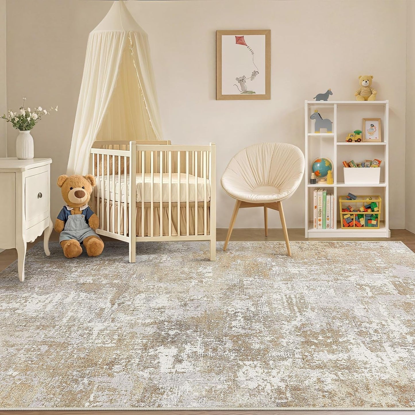 Tortania Alfombra lavable de 9 x 12 para sala de estar: Alfombra mo...