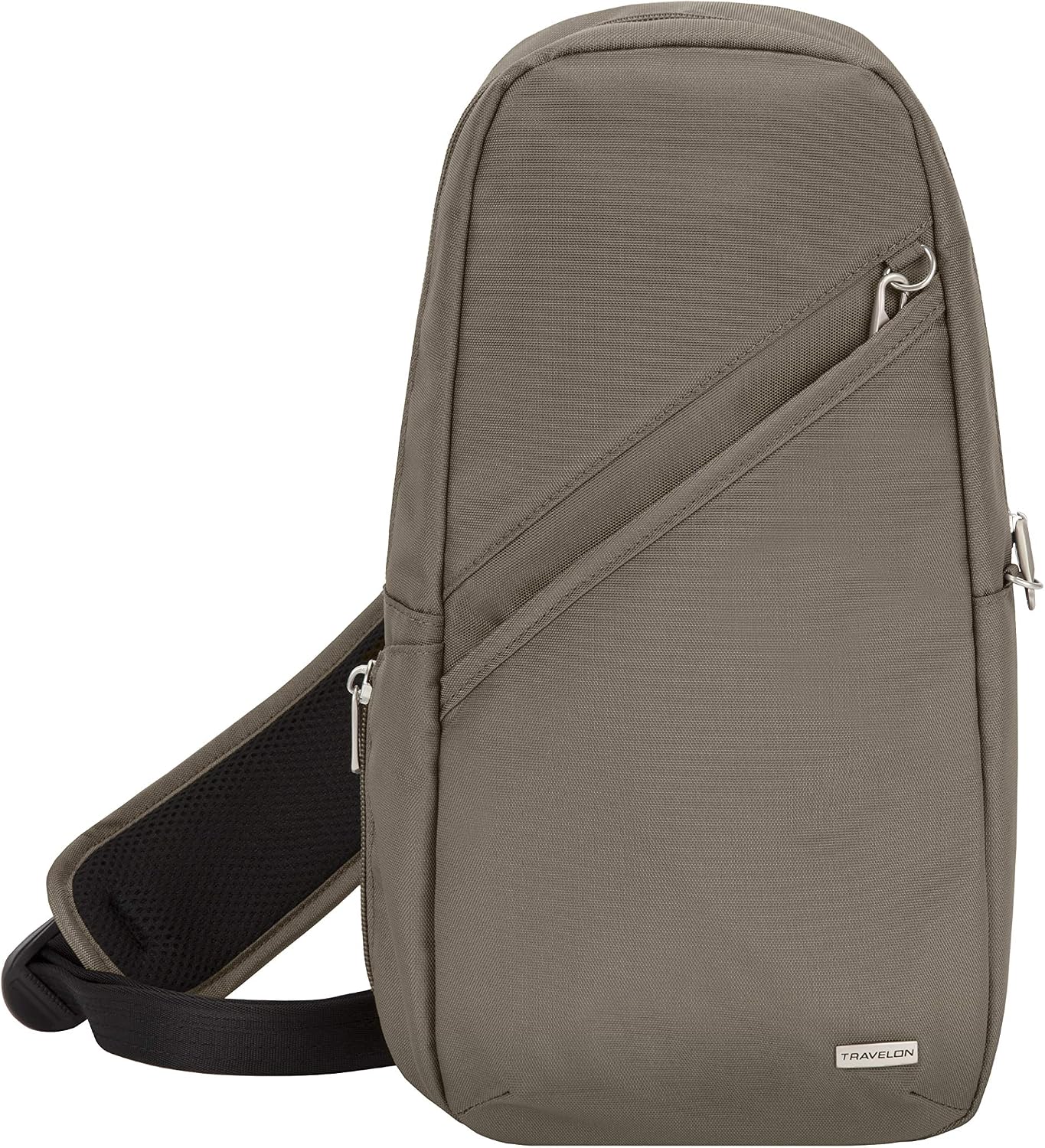Travelon - Bolsa de hombro antirrobo clásica, Avellana