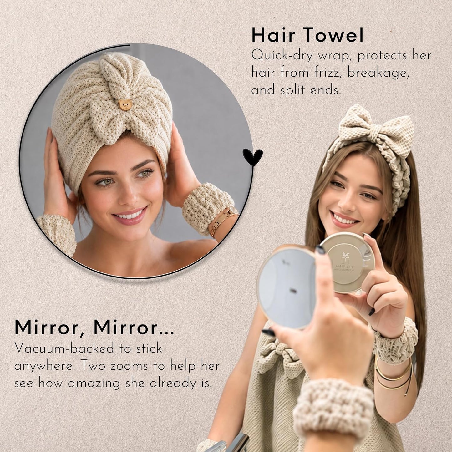 Happy Lolli Power Shower Gift Set \u2013 Accesorios de baño esencia...