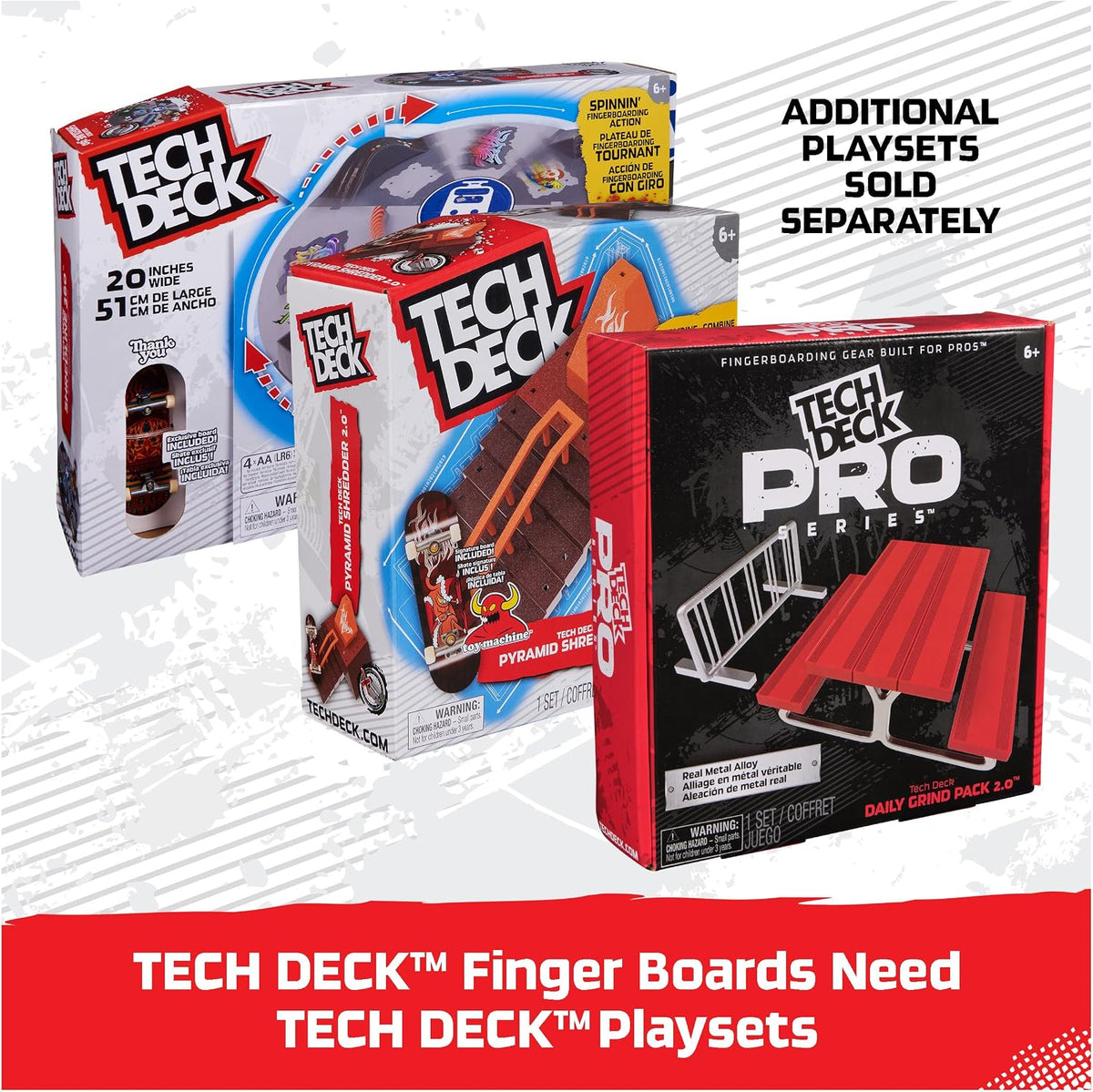 Tech Deck, Ultra DLX - Paquete de 4 minipatinetas de diapasón, pati...