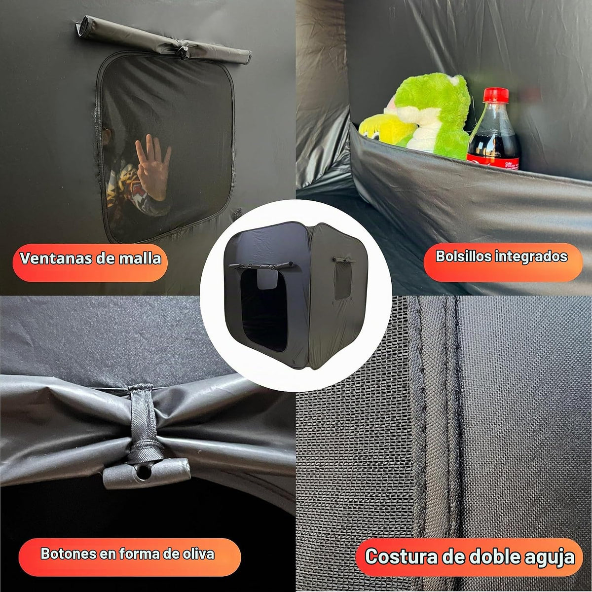 lukidoki Tienda de campaña sensorial para niños con autismo, TDAH,...