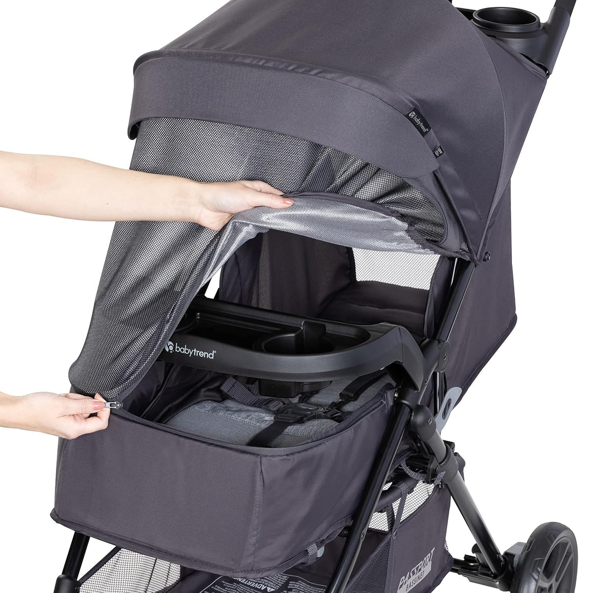 Baby Trend Passport® Carrito con Silla de Paseo, Cielo Plateado