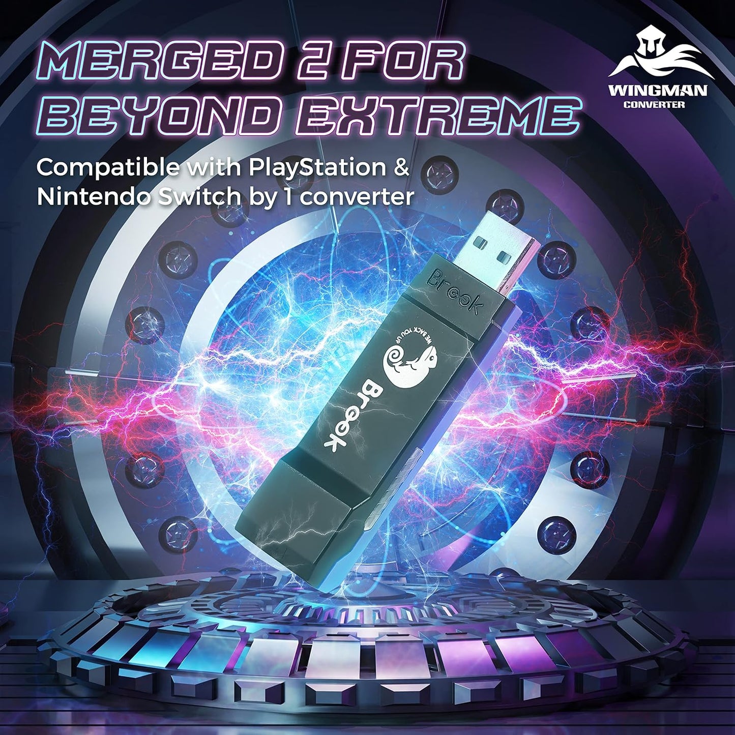 Brook Wingman XE 2 Converter - Adaptador de controlador inalámbrico...