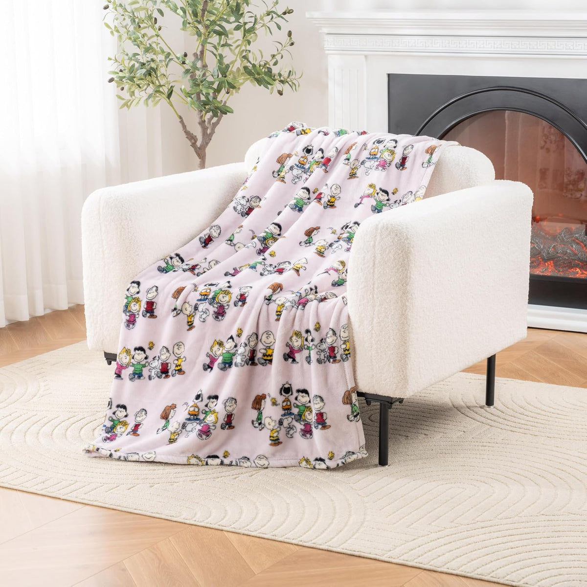 Berkshire Blanket Peanuts® VelvetLoft® Manta de Felpa Tipo Throw co...