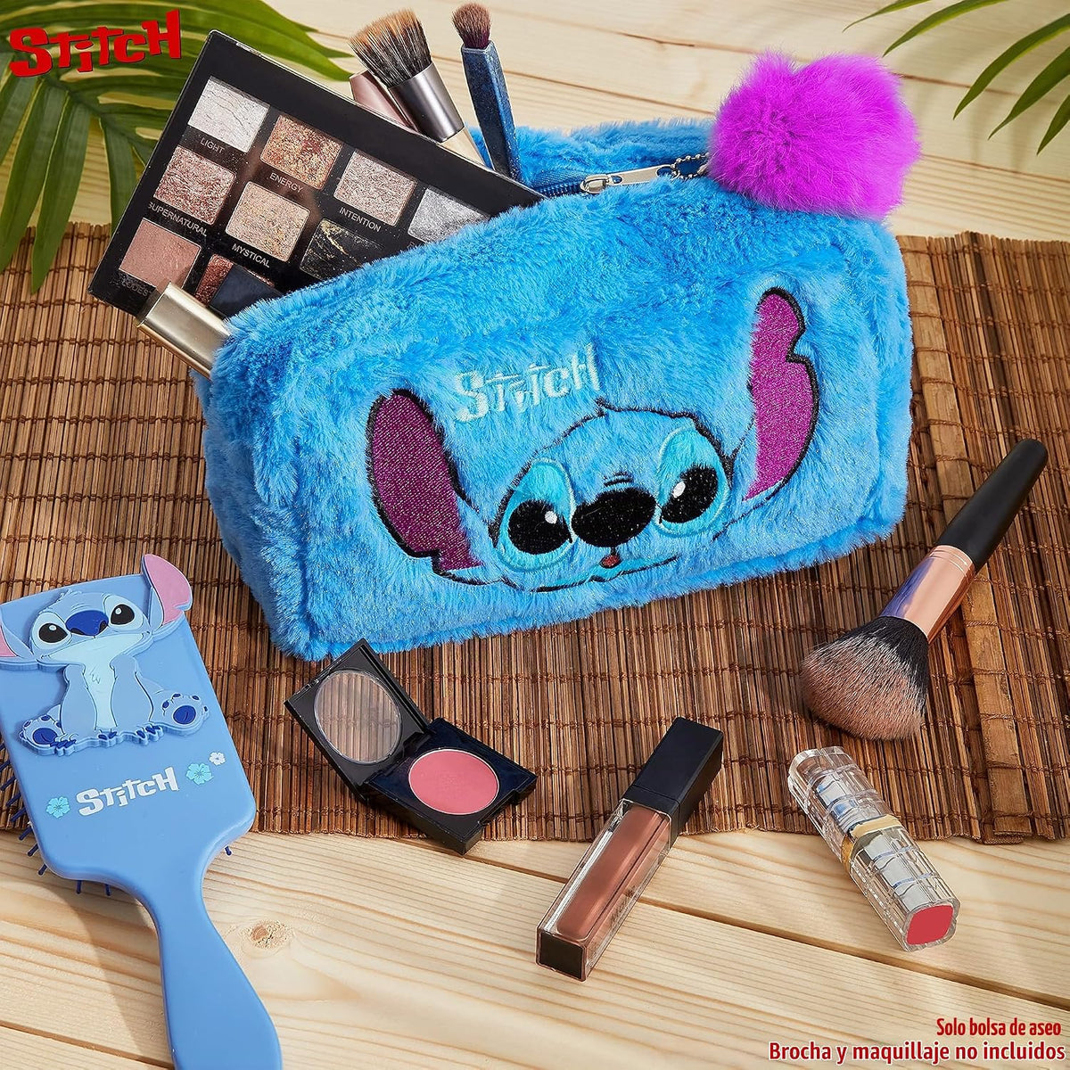 Disney Bolsa de aseo de puntada para mujeres y adolescentes, acceso...