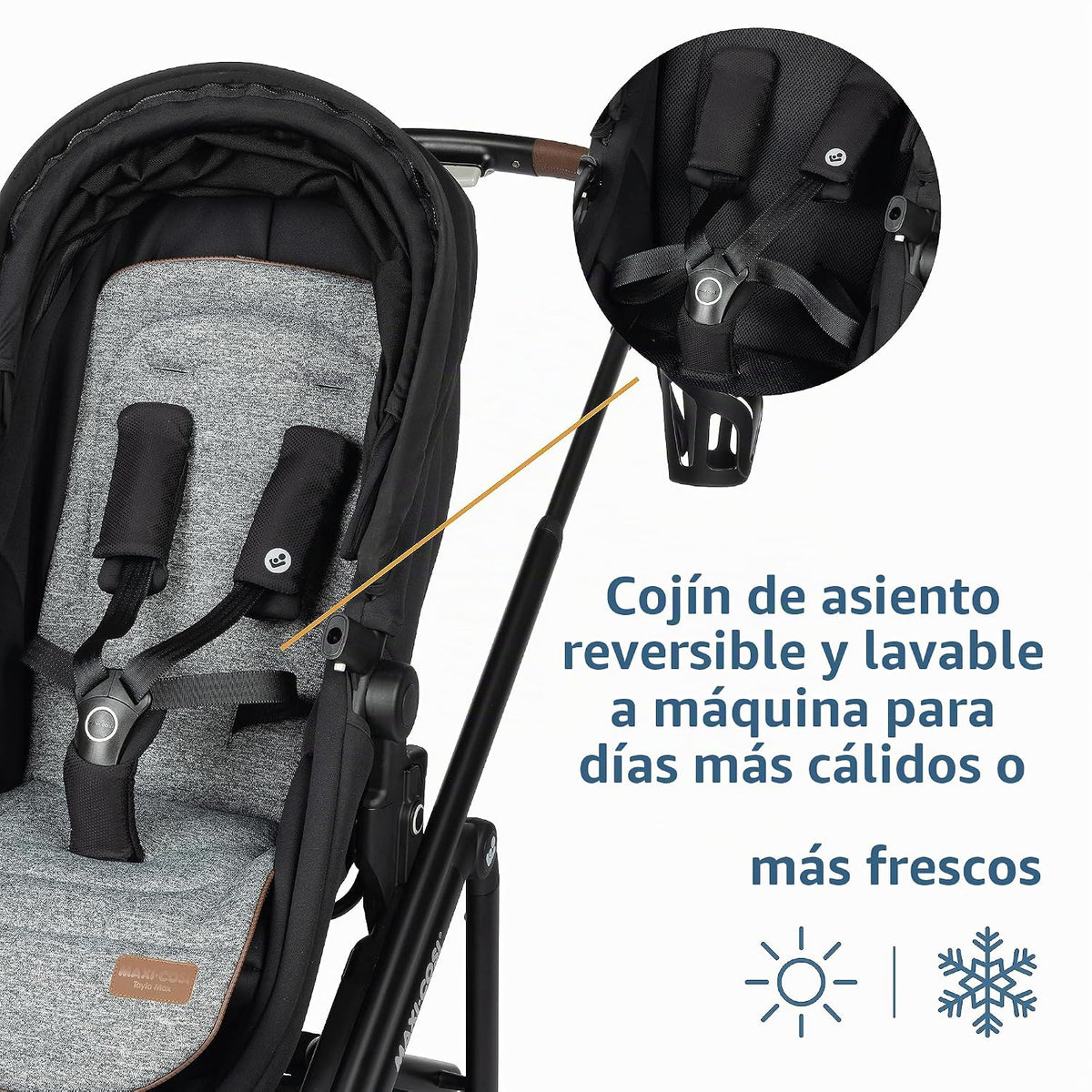 Maxi-Cosi Tayla™ Max Sistema de Viaje, Cochecito de Bebé y Asiento...