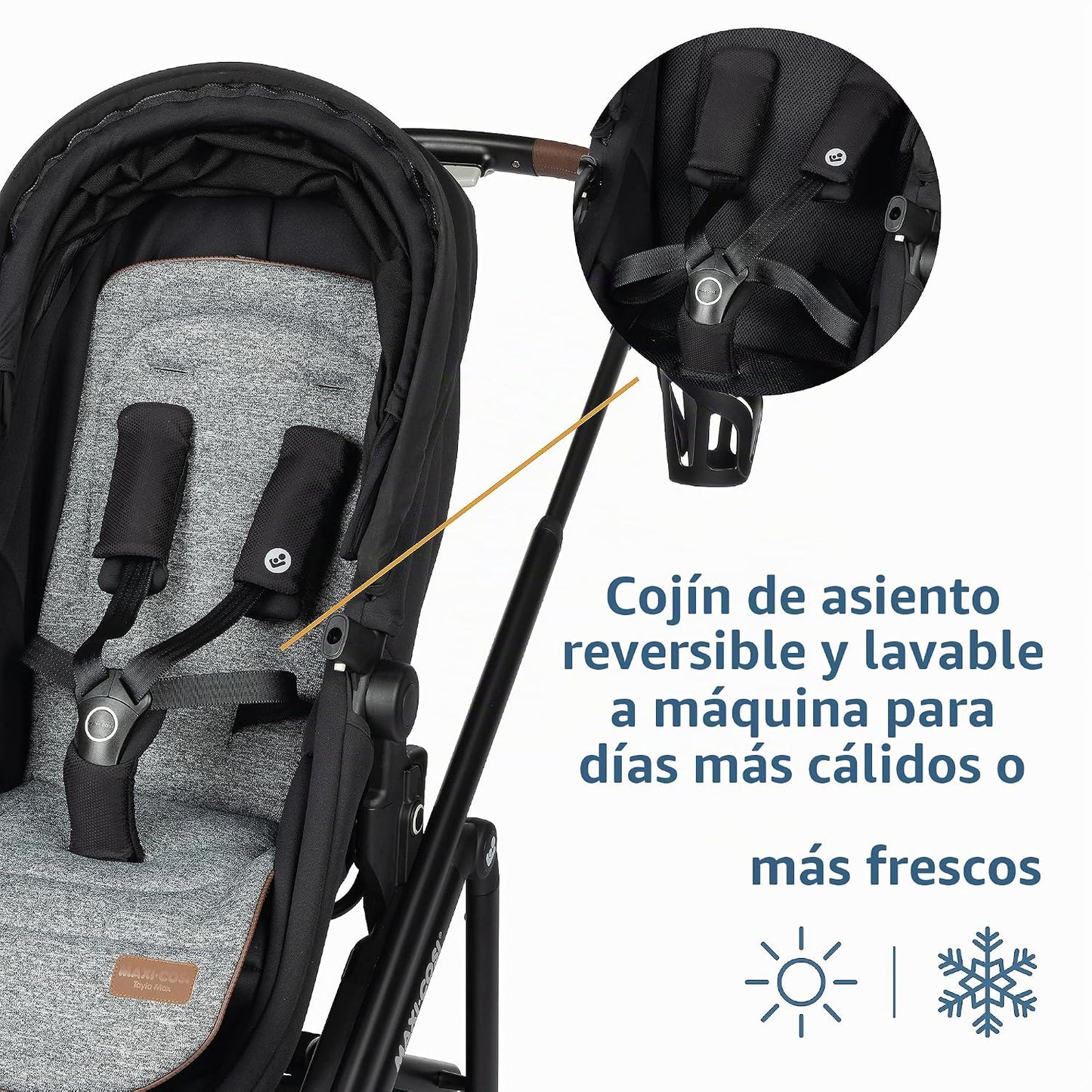 Maxi-Cosi Tayla™ Max Sistema de Viaje, Cochecito de Bebé y Asiento...