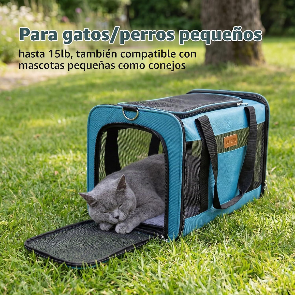 YUNIQUE Transportador de gatos y perros de lados suaves para mascot...