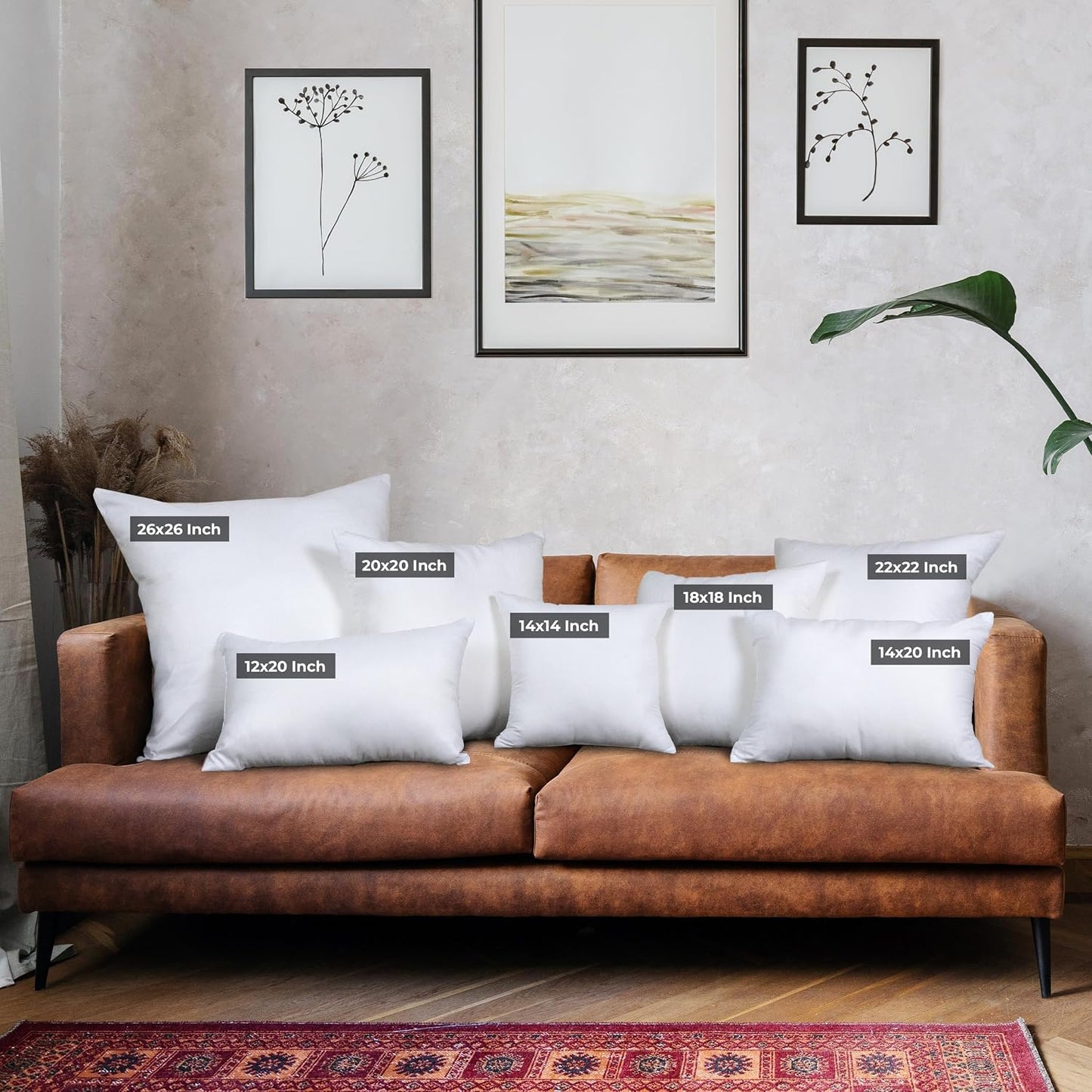 Utopia Bedding - Cojines decorativos para sillón, sofá, cama (juego...