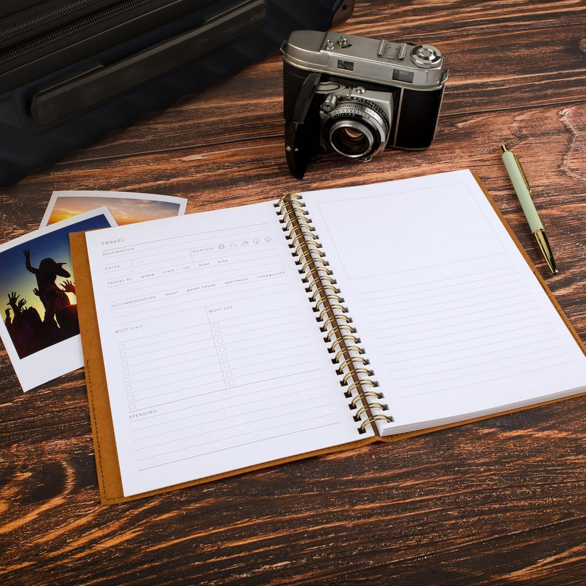 Mead Cuaderno de viaje, 6 x 8 pulgadas, 160 páginas, cubierta flexi...