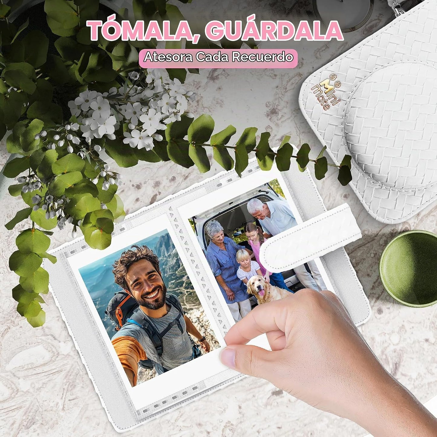 Fujifilm Cámara Instantánea Instax Mini 12 Blanco Arcilla + Estuche...