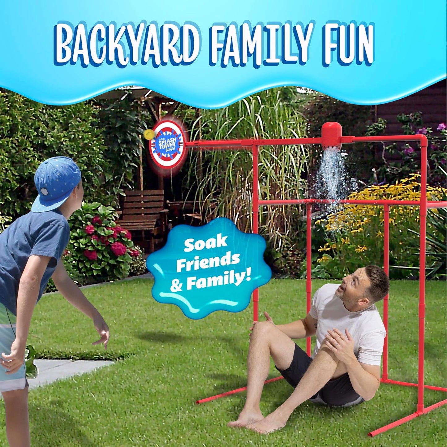 GoSports Juego de Agua para Patio para Niños y Adultos - Torre de S...
