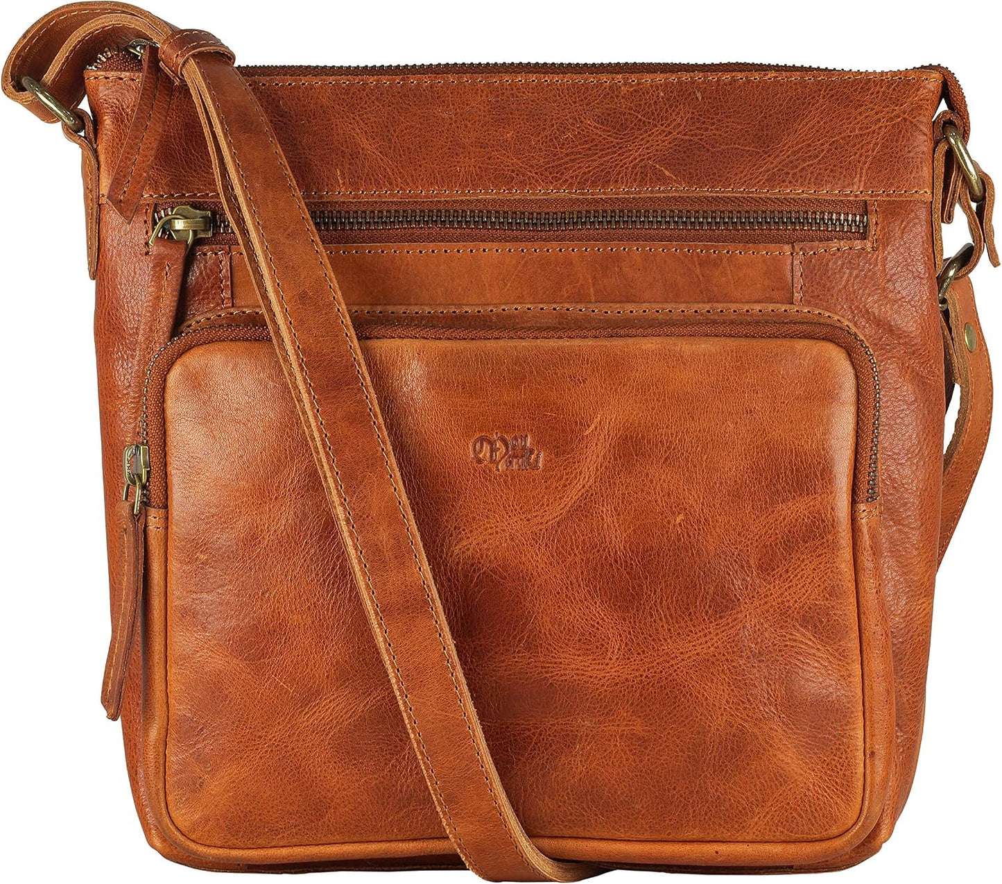 Mou Meraki Bolso cruzado de cuero genuino y bolsos - Bolso cruzado...