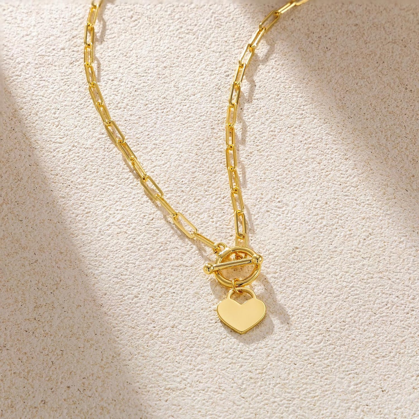 Carffordo - Collares chapados en oro para mujer, delicados collares...