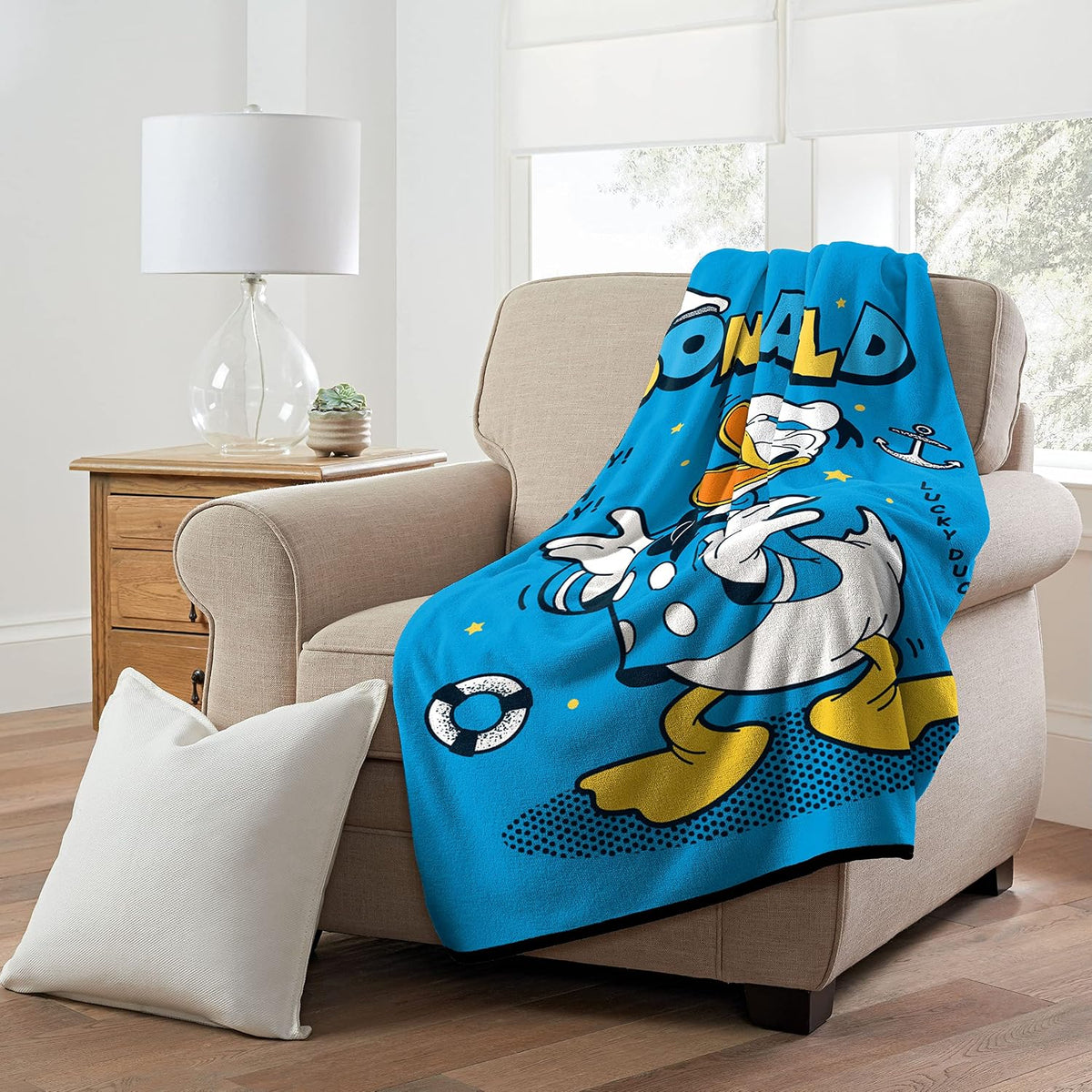 Northwest Donald Duck\/Daisy Duck Micro Raschel - Manta de 46 x 60...