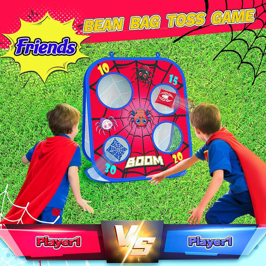 Juego de Lanzamiento de Bolsas de Frijoles Araña, Tablero de Cornho...