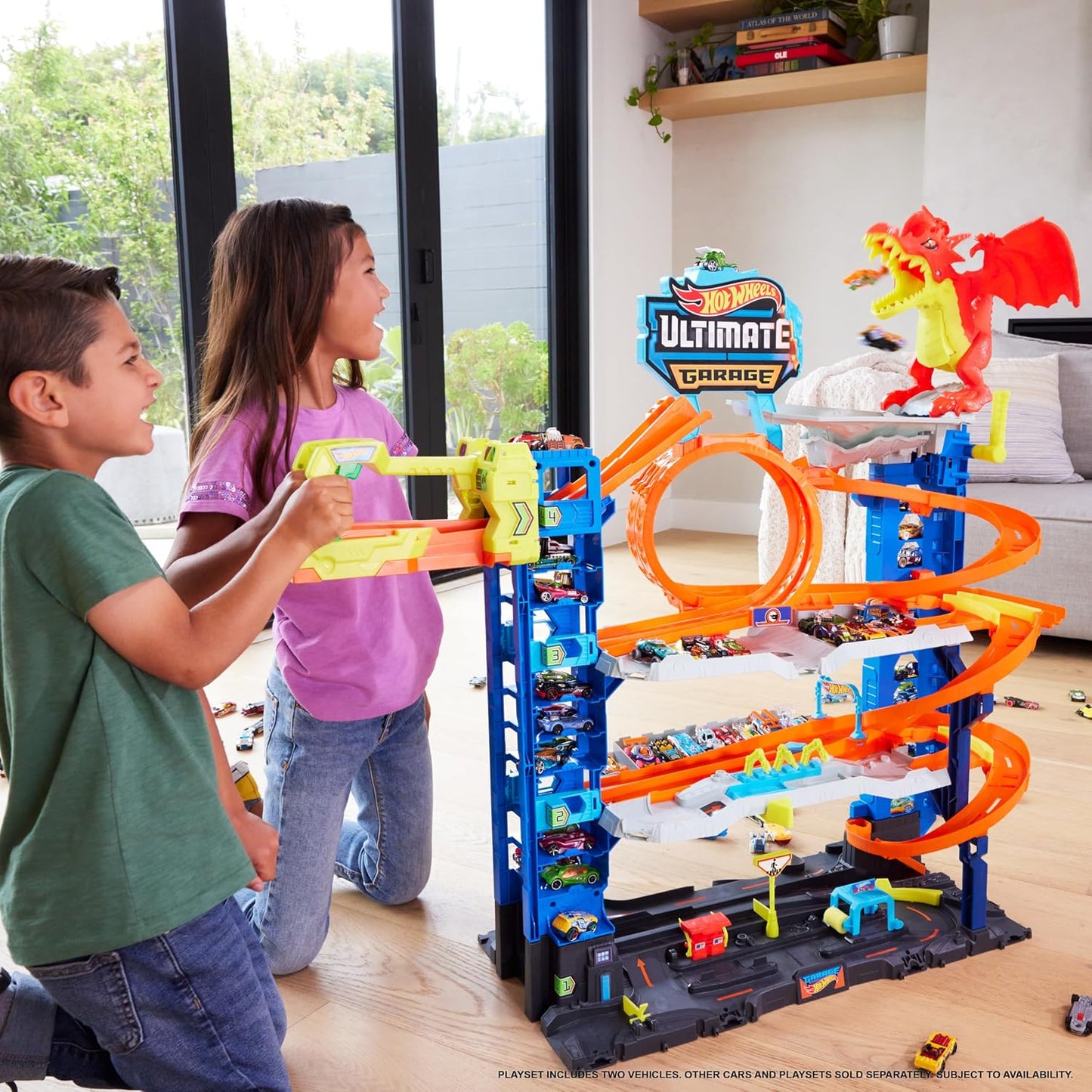Hot Wheels - Juego de pista de garaje de ciudad Ultimate Garage, co...