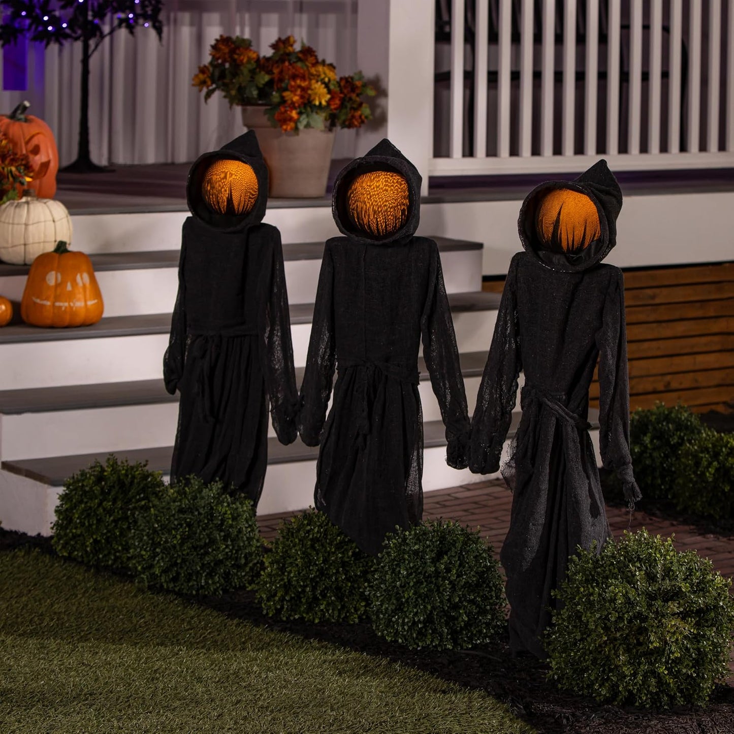Evergreen Juego de 3 estacas LED negras de la Muerte para Halloween...