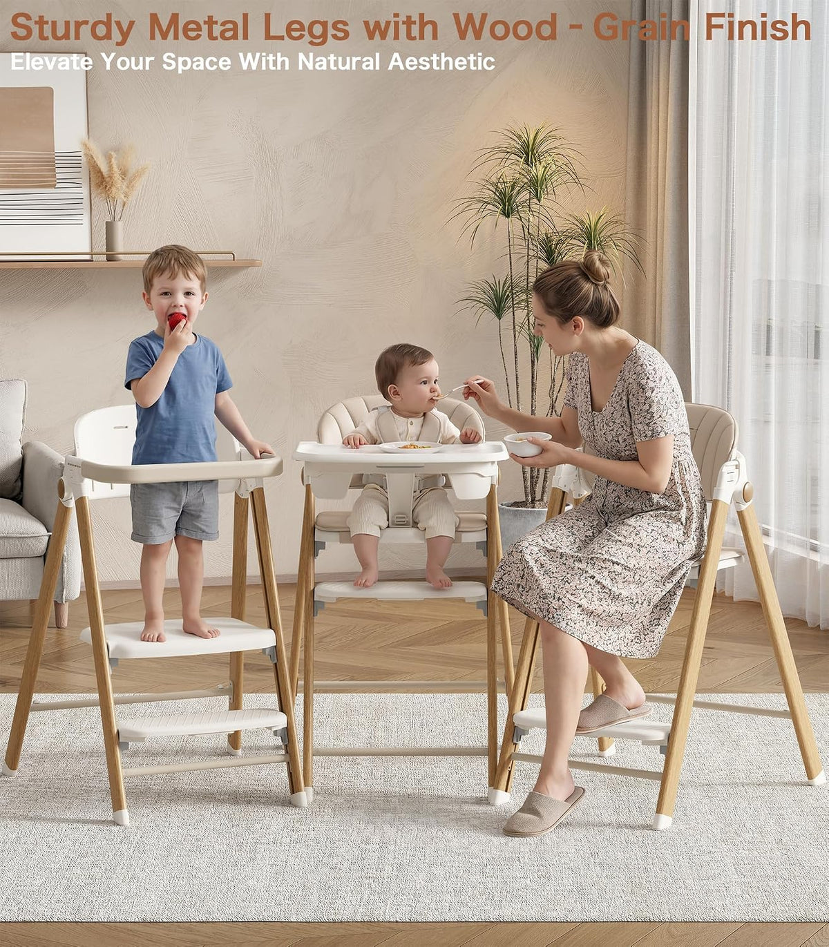 Silla alta convertible para bebé a torre para niños pequeños, trona...