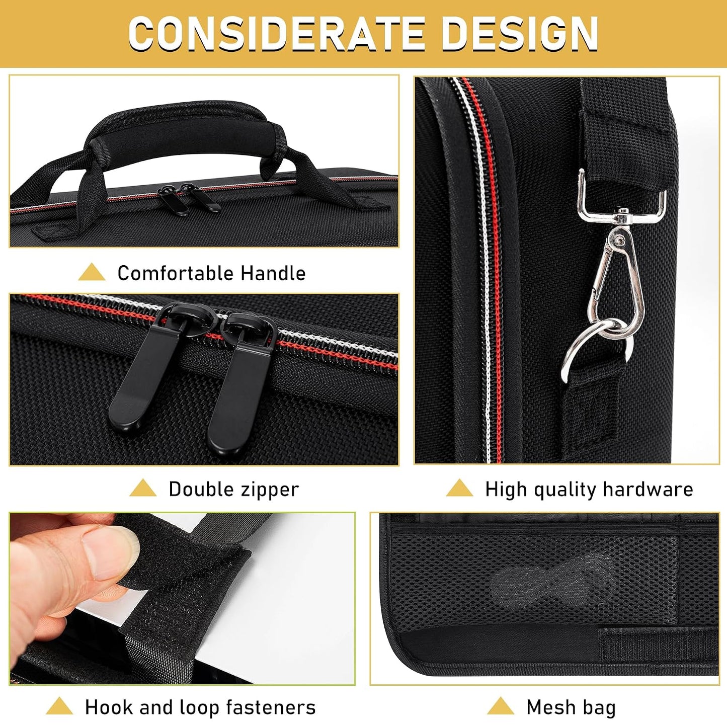 OUUTMEE Funda de transporte rígida compatible con PS5 | Bolsa de al...