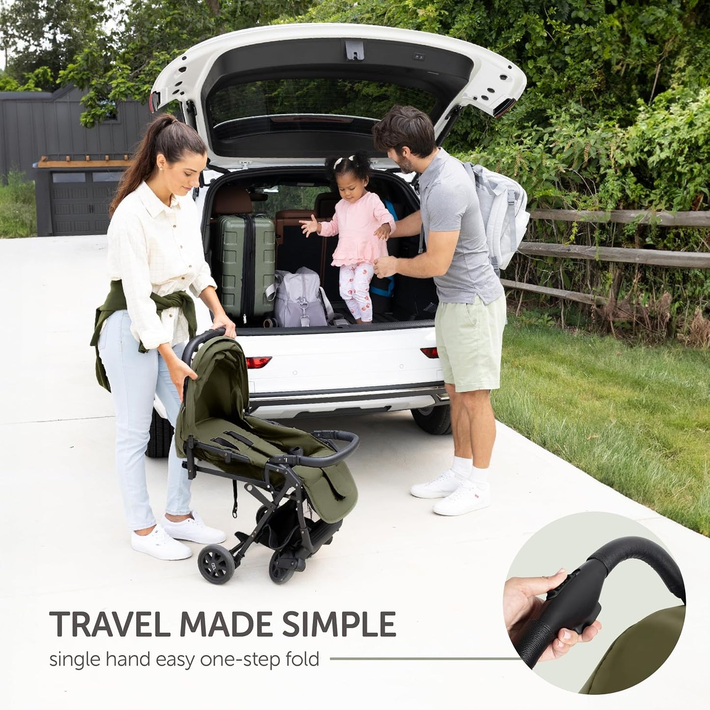 Cochecito de viaje ligero para bebés y niños pequeños - Cochecito f...