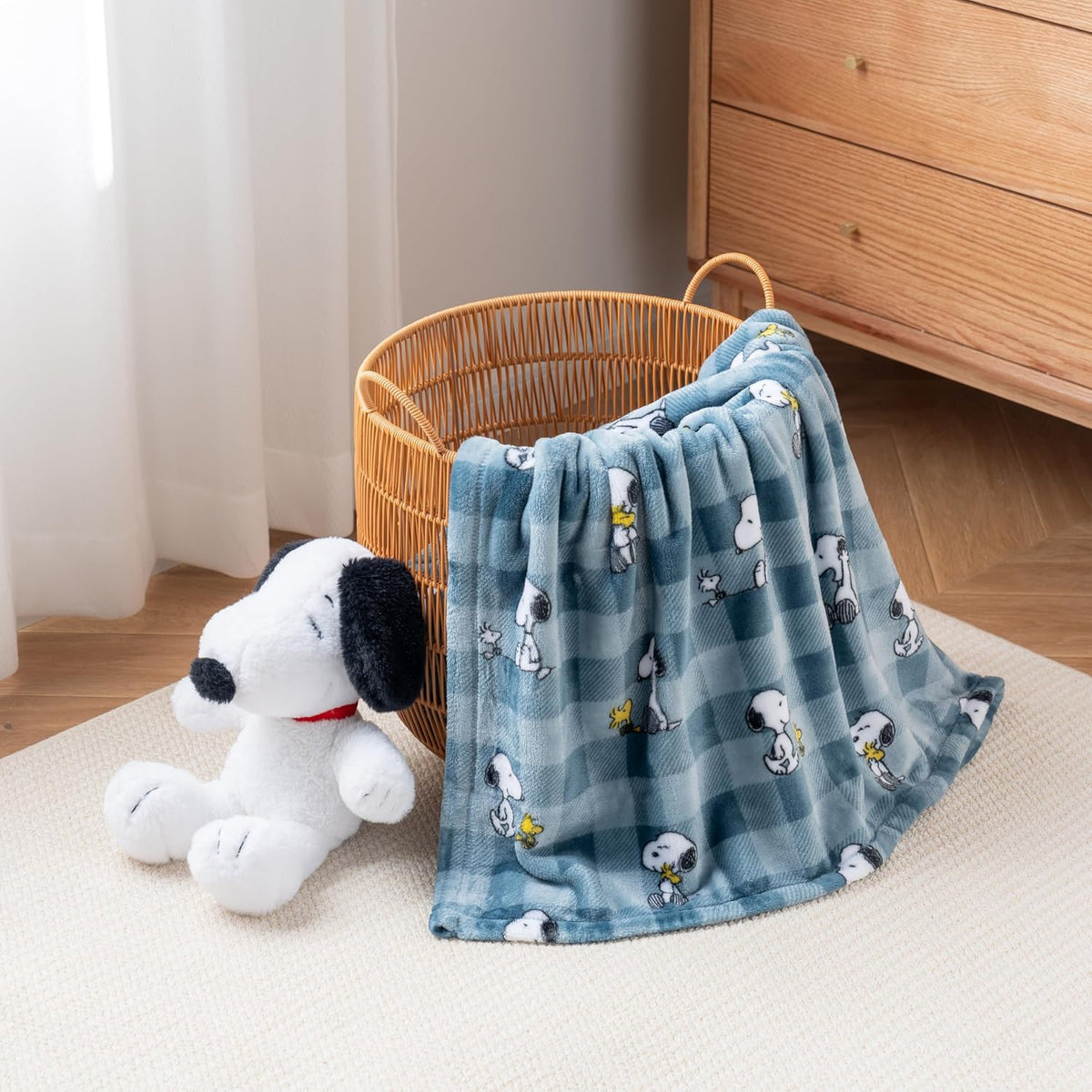 Berkshire Blanket Peanuts® VelvetLoft® Manta de Felpa con el Tierno...