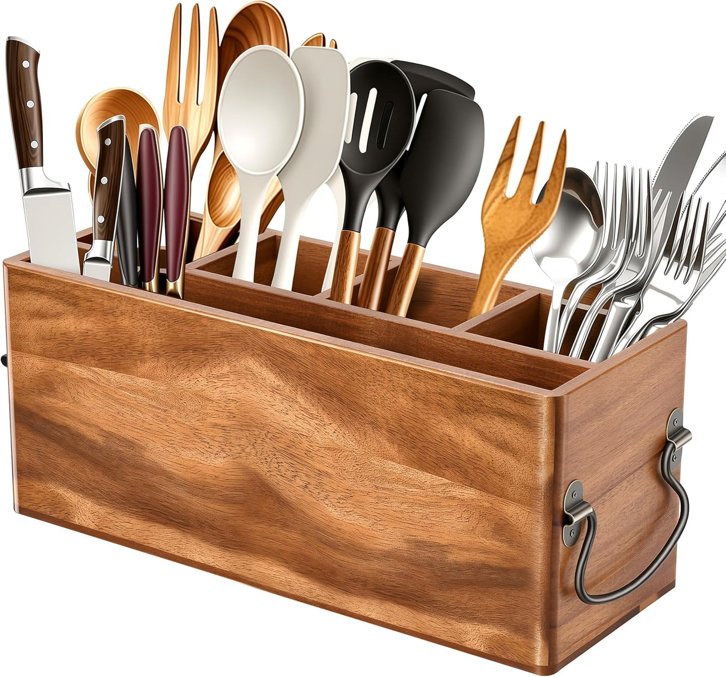 SMOCEN Soporte para utensilios de cocina para encimera, organizador...