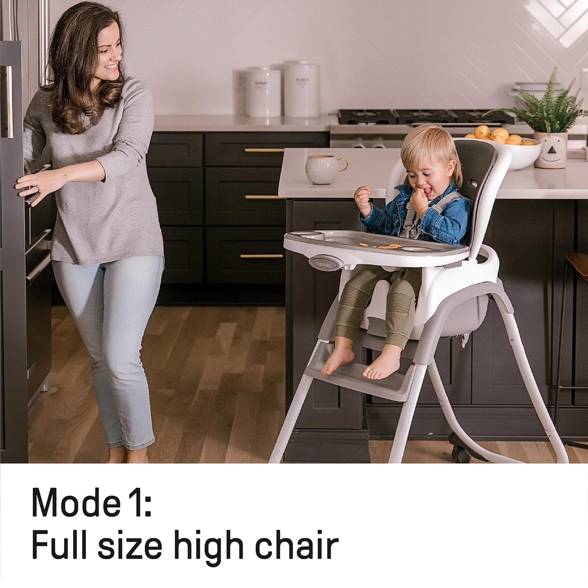 Ingenuity SmartClean Trio Elite - Silla alta convertible 3 en 1 par...