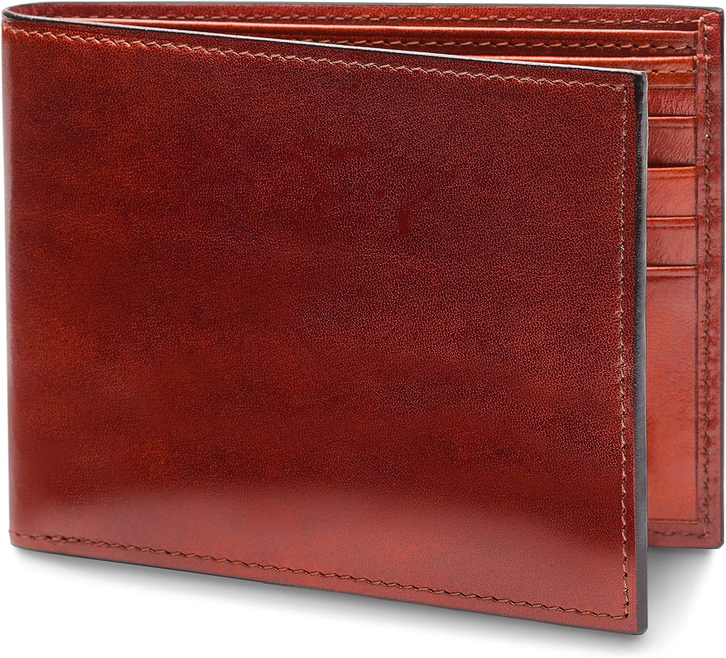 Bosca Italo Cartera para hombre de 8 bolsillos en cuero envejecido...