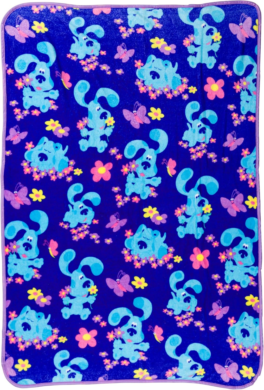 Silver Buffalo Blue's Clues Flowers, manta de forro polar, 45 x...
