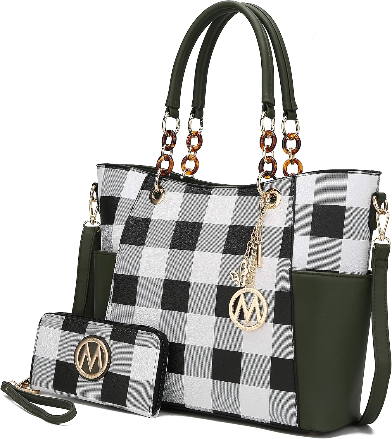 MKF Collection - Bolso de mano para mujer, set de bolso con cartera...