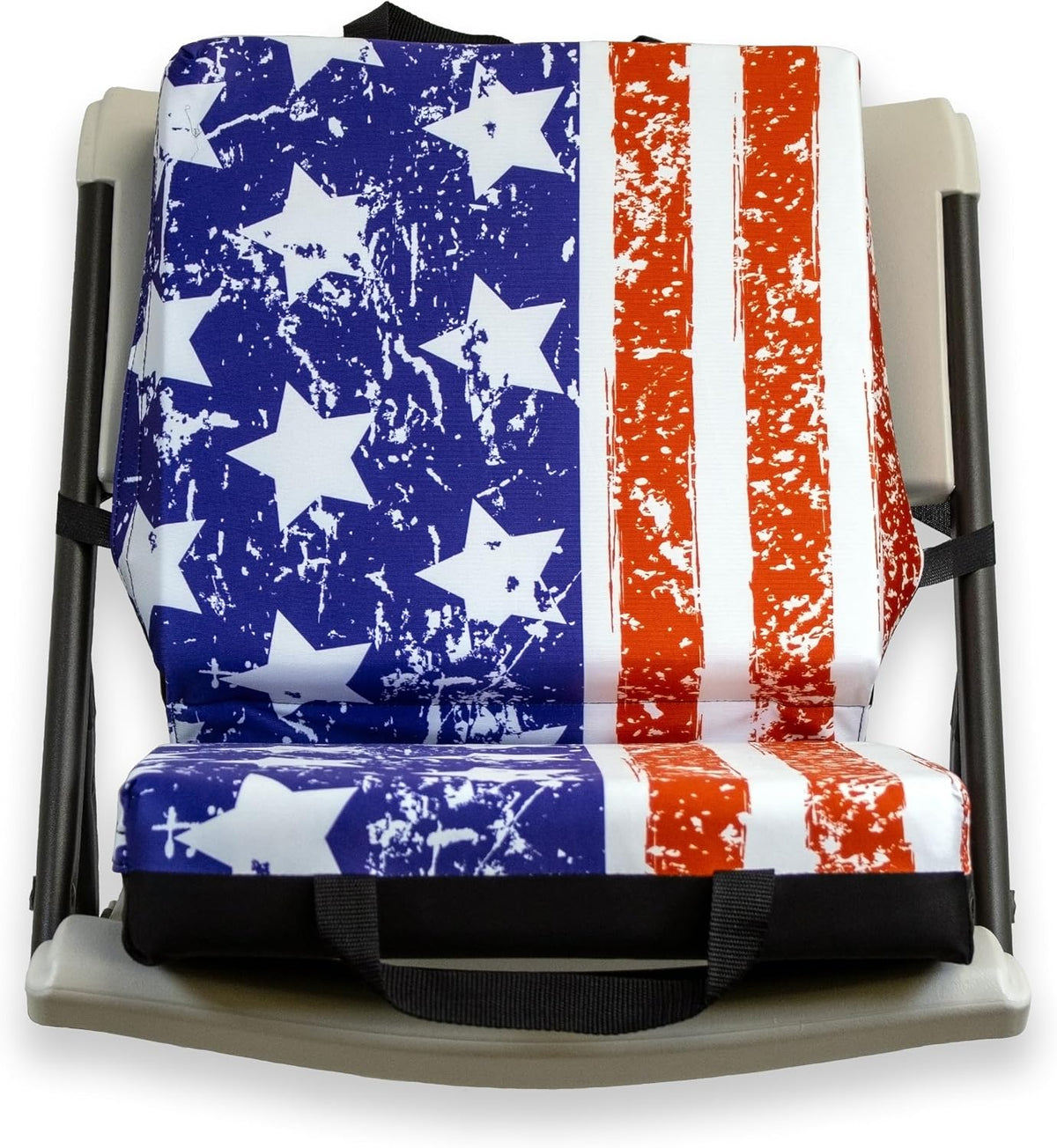Cojín de asiento de bingo con patrón de bandera de EE. UU., almohad...
