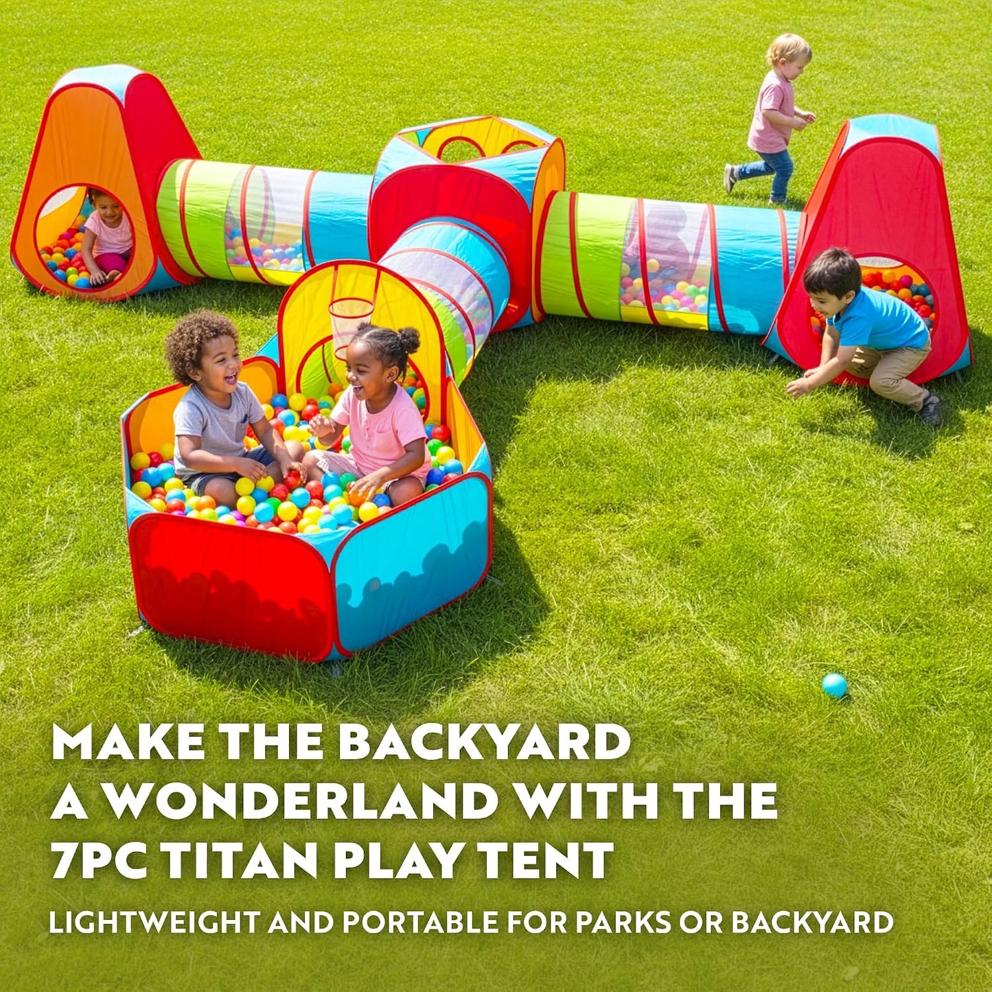 Playz Paquete de tienda de juegos para niños de 7 piezas con 1 gran...