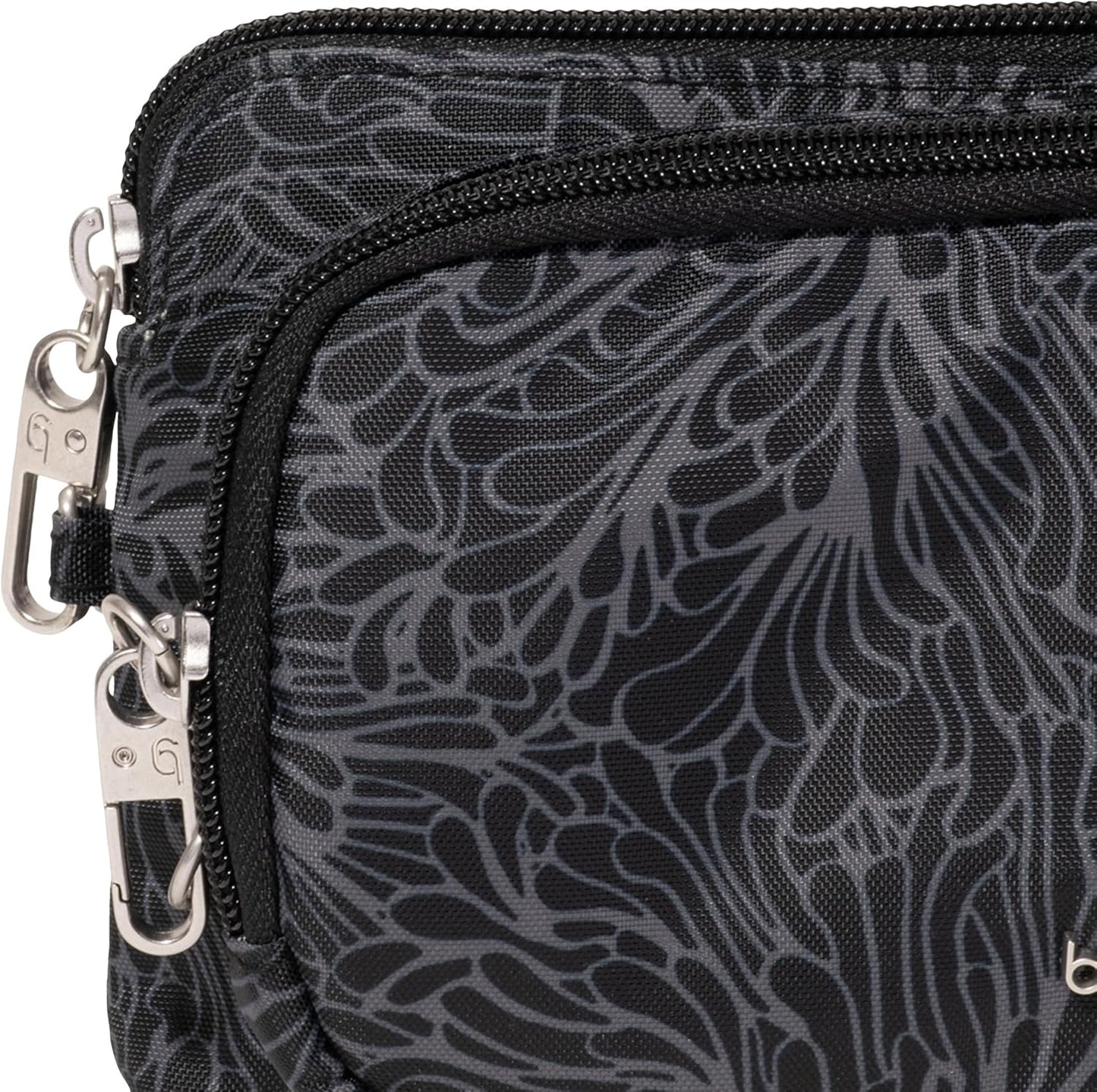 Securtex - Mini cartera cruzada antirrobo, ligera, 8.4 x 4.5 pulgad...