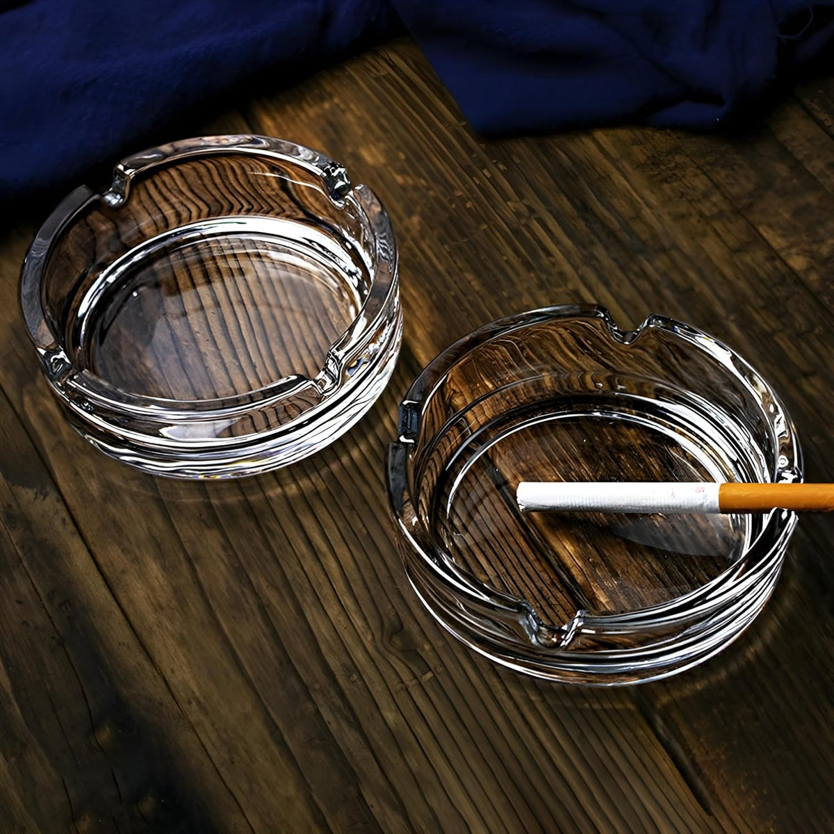 Ceniceros de vidrio para cigarrillos, bandeja de cenizas decorativa...