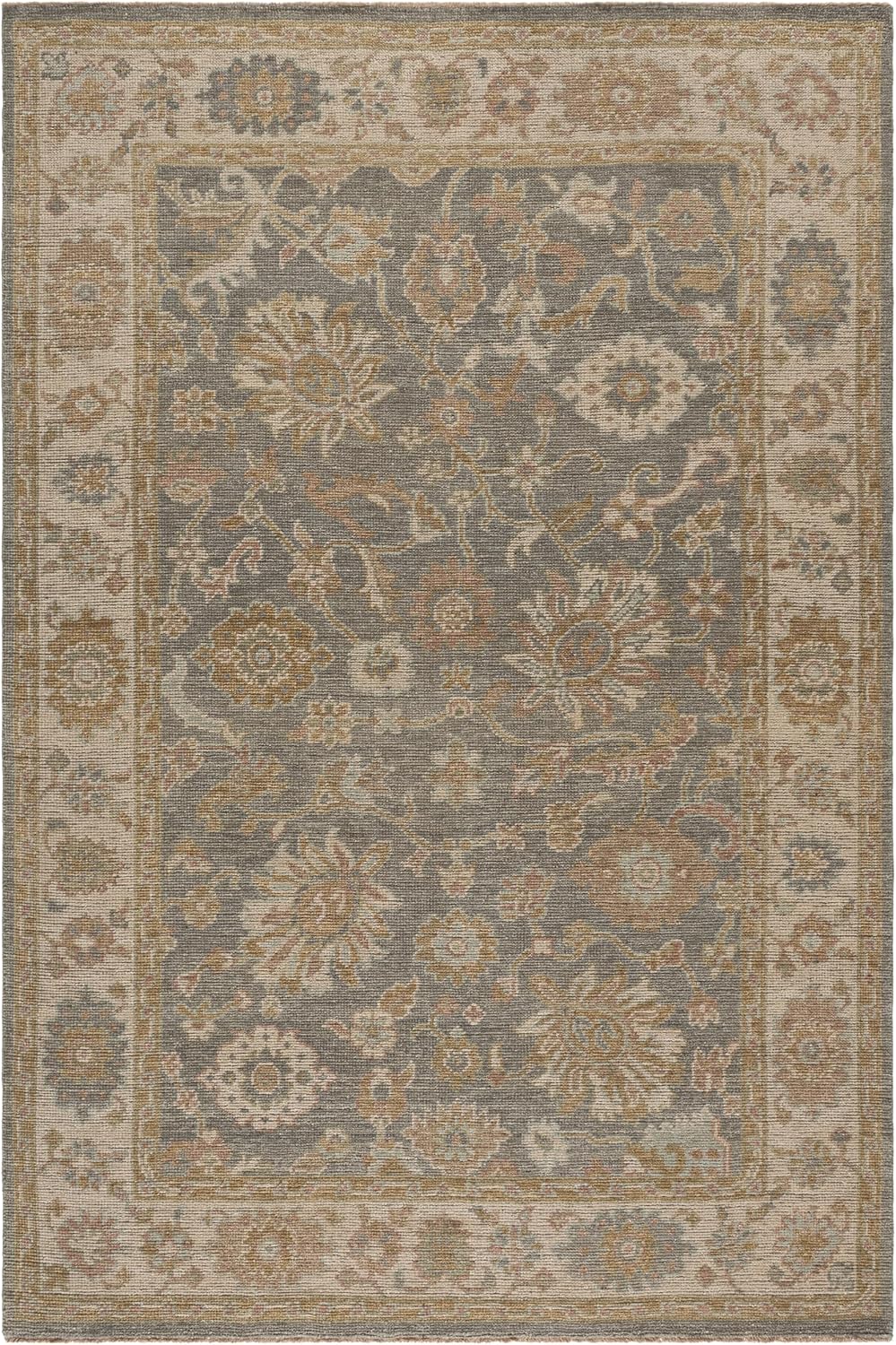 SAFAVIEH Alfombra de área 6x9 - Colección Izmir - Azul claro y marf...