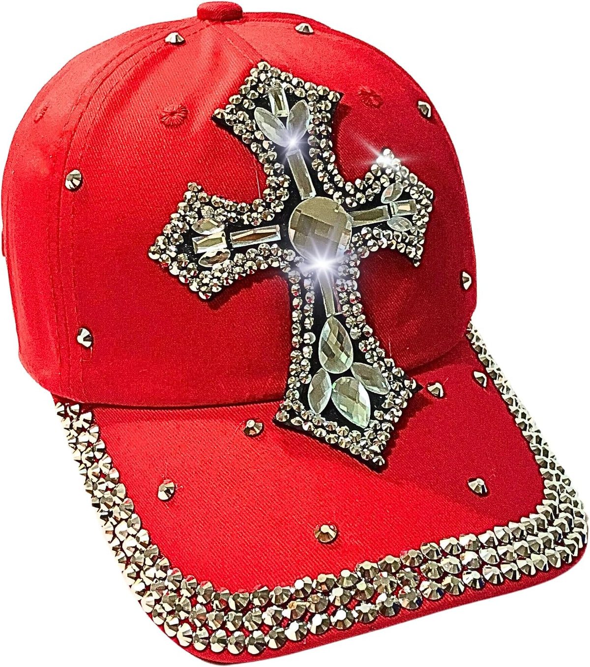 Popfizzy Bedazzled - Sombrero de cruz para mujer, sombrero de diama...