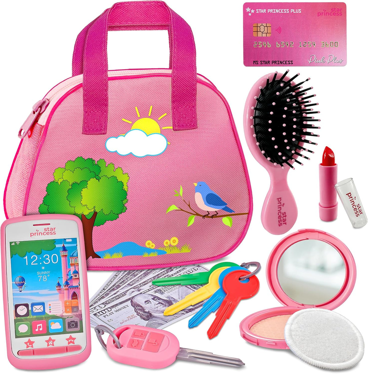 Bolsa de juguete para niñas pequeñas de 3, 4, 5, 6 años, regalo de...