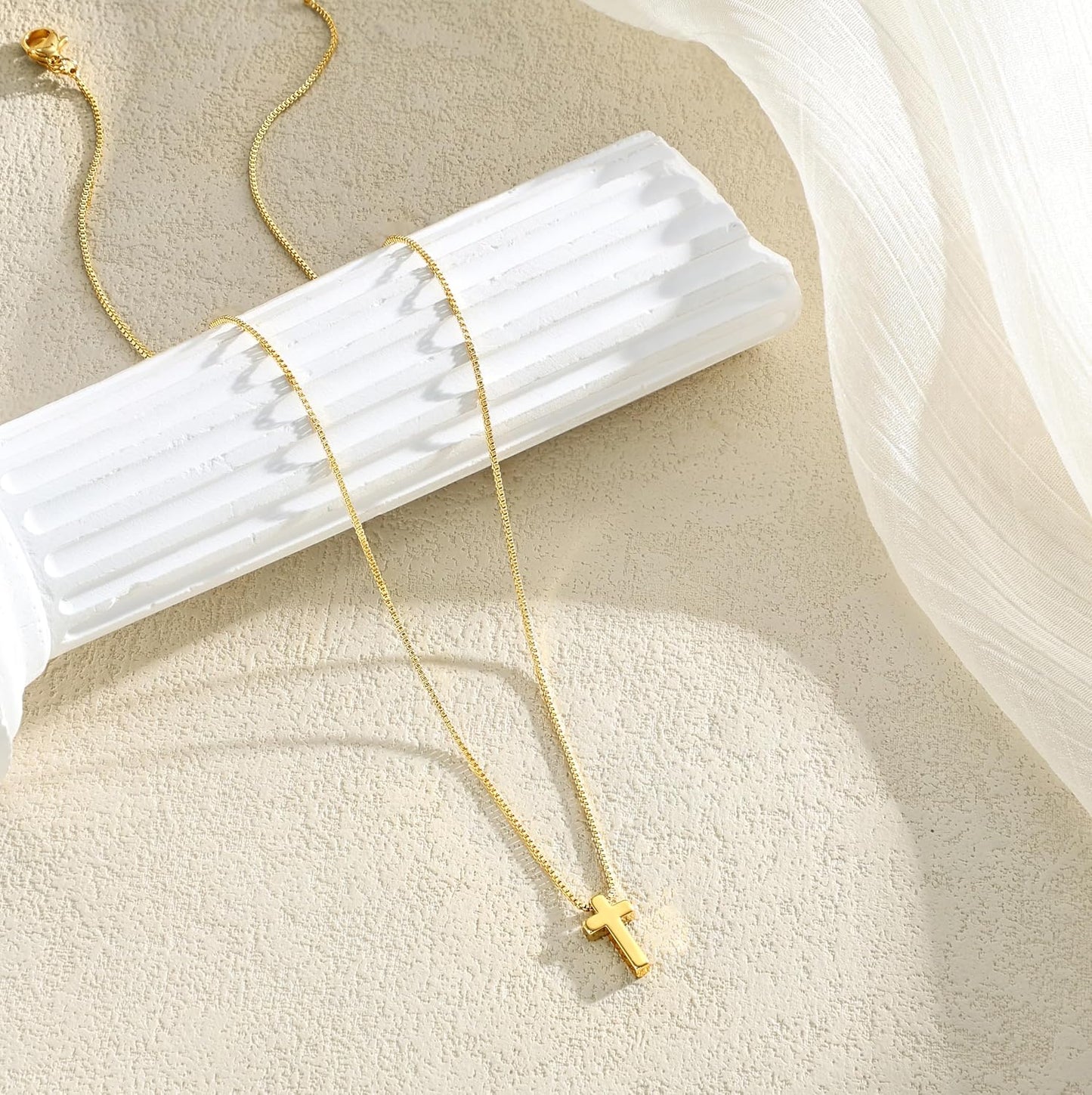 Carffordo - Collares chapados en oro para mujer, delicados collares...