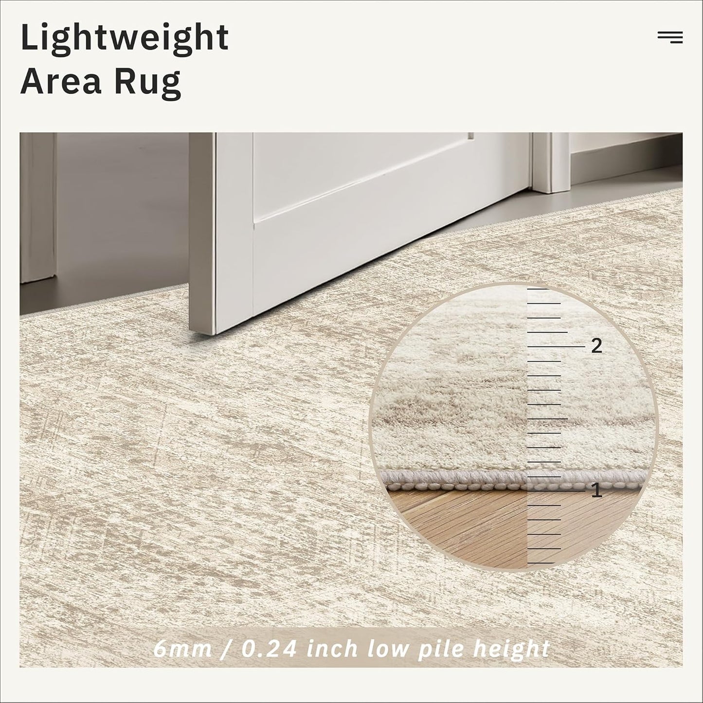 Soalmost - Alfombra lavable de 8 x 10 pies, grande, suave, color be...