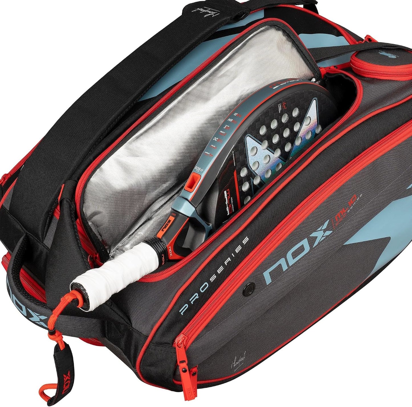 Bolso de pádel compacto NOX AT10 Competition XL | Paletero Versátil...
