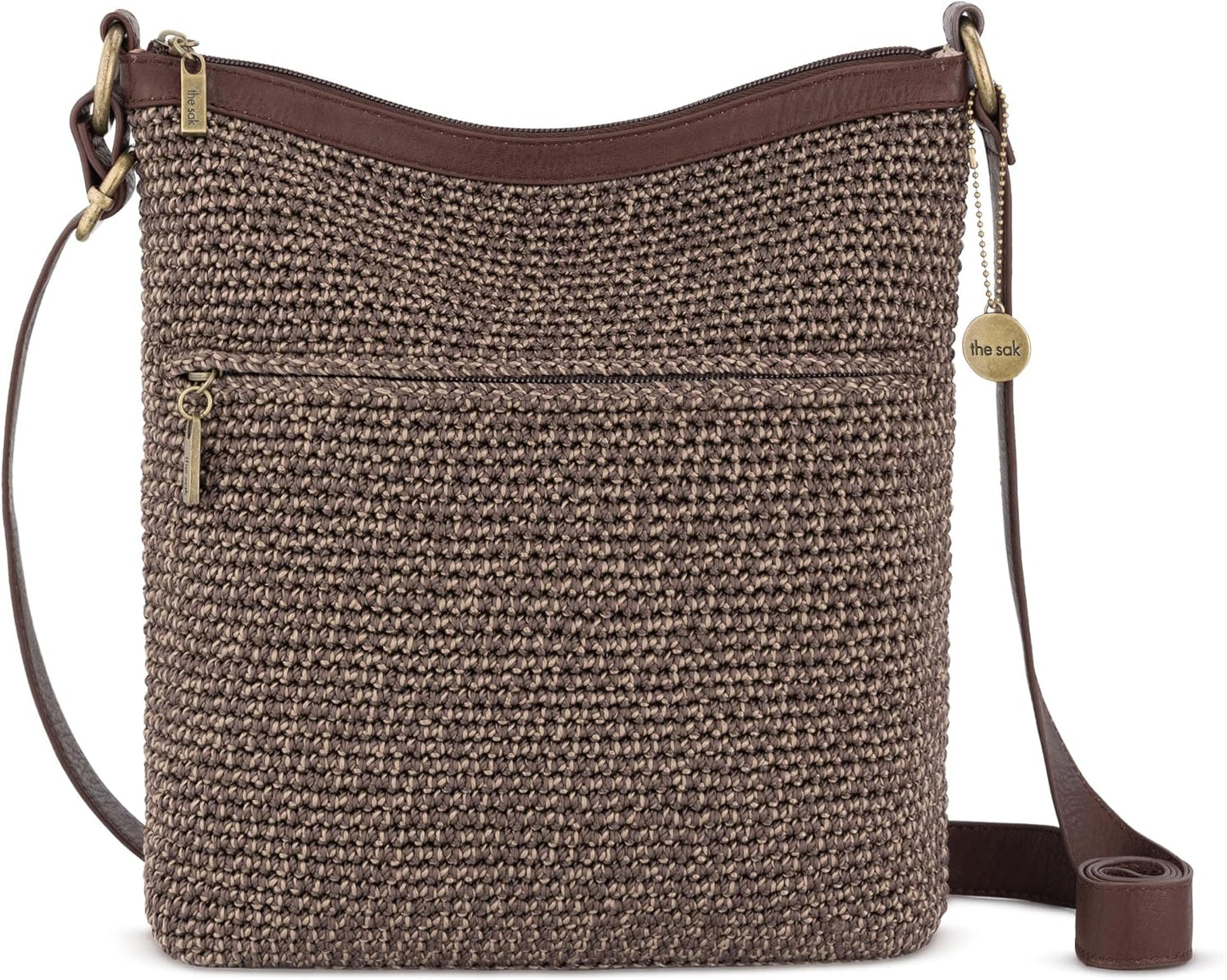 The Sak Lucia - Bolso cruzado de ganchillo, bolso convertible con c...