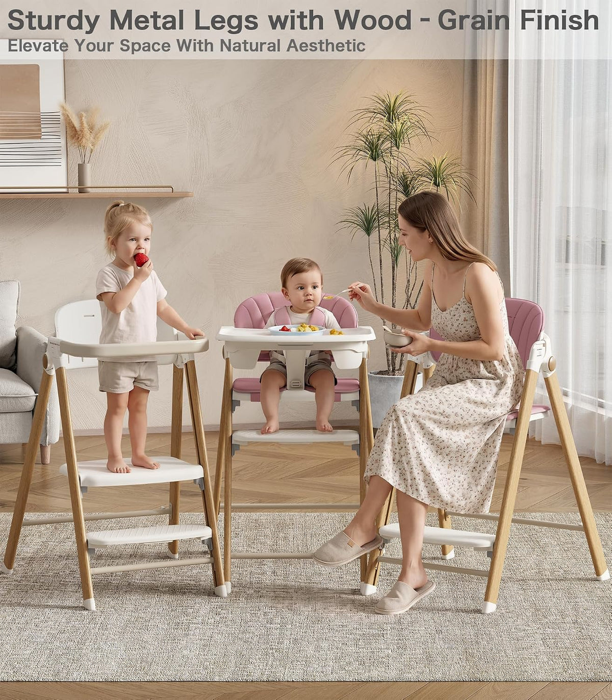Silla alta convertible para bebé a torre para niños pequeños, trona...