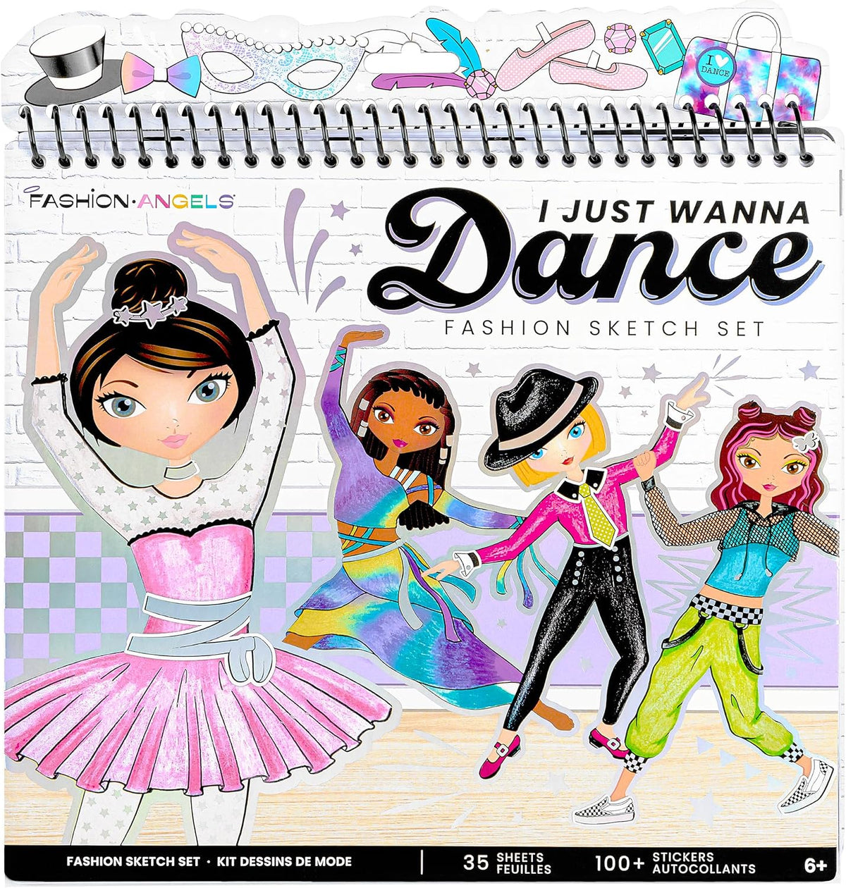 Fashion Angels Juego de bocetos de moda I Just Wanna Dance | Crea t...