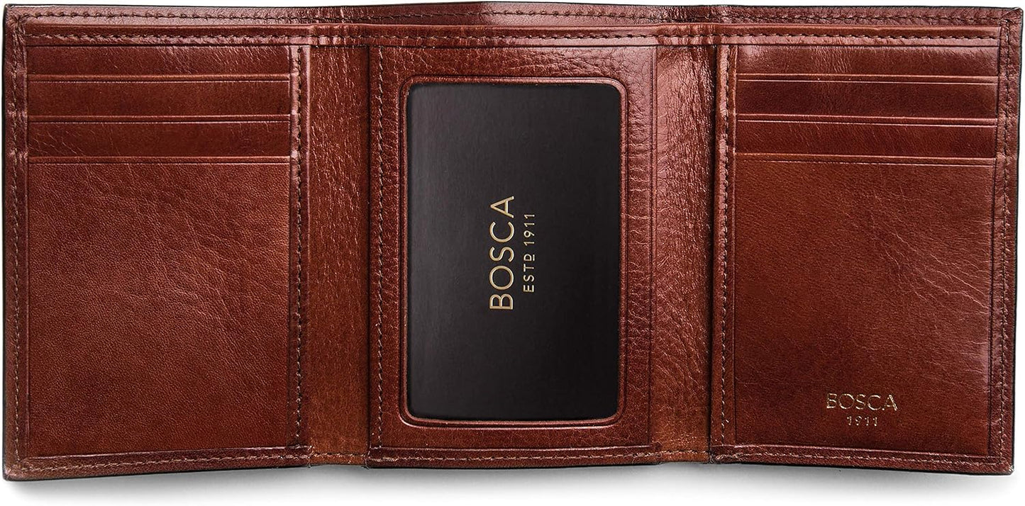 Bosca Doble I.D. Trifold para hombre