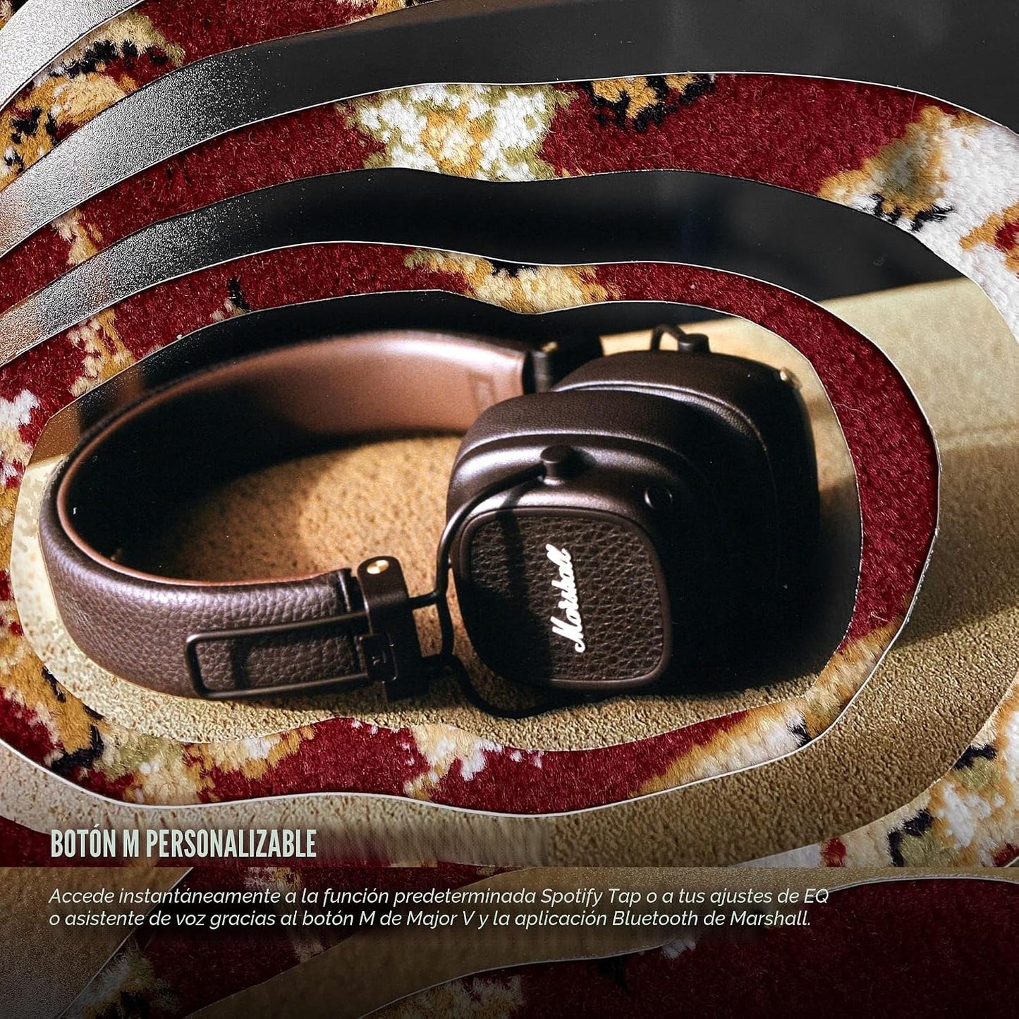 Marshall Major V - Auriculares inalámbricos Bluetooth en la oreja,...