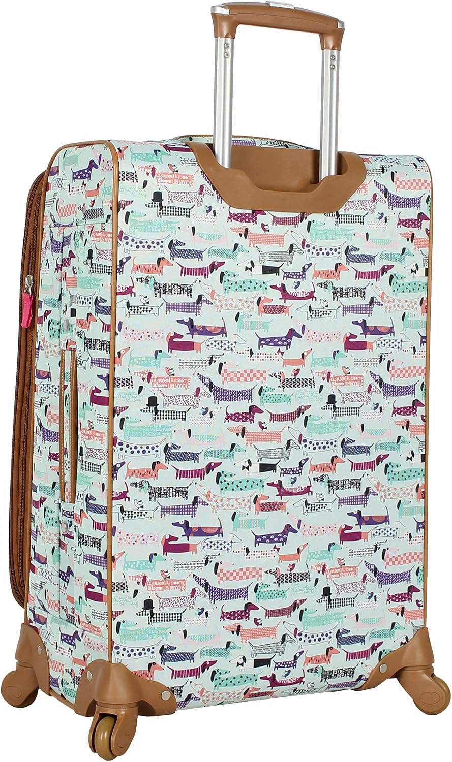Lily Bloom - Equipaje con patrón de diseño de 24 pulgadas, maleta e...