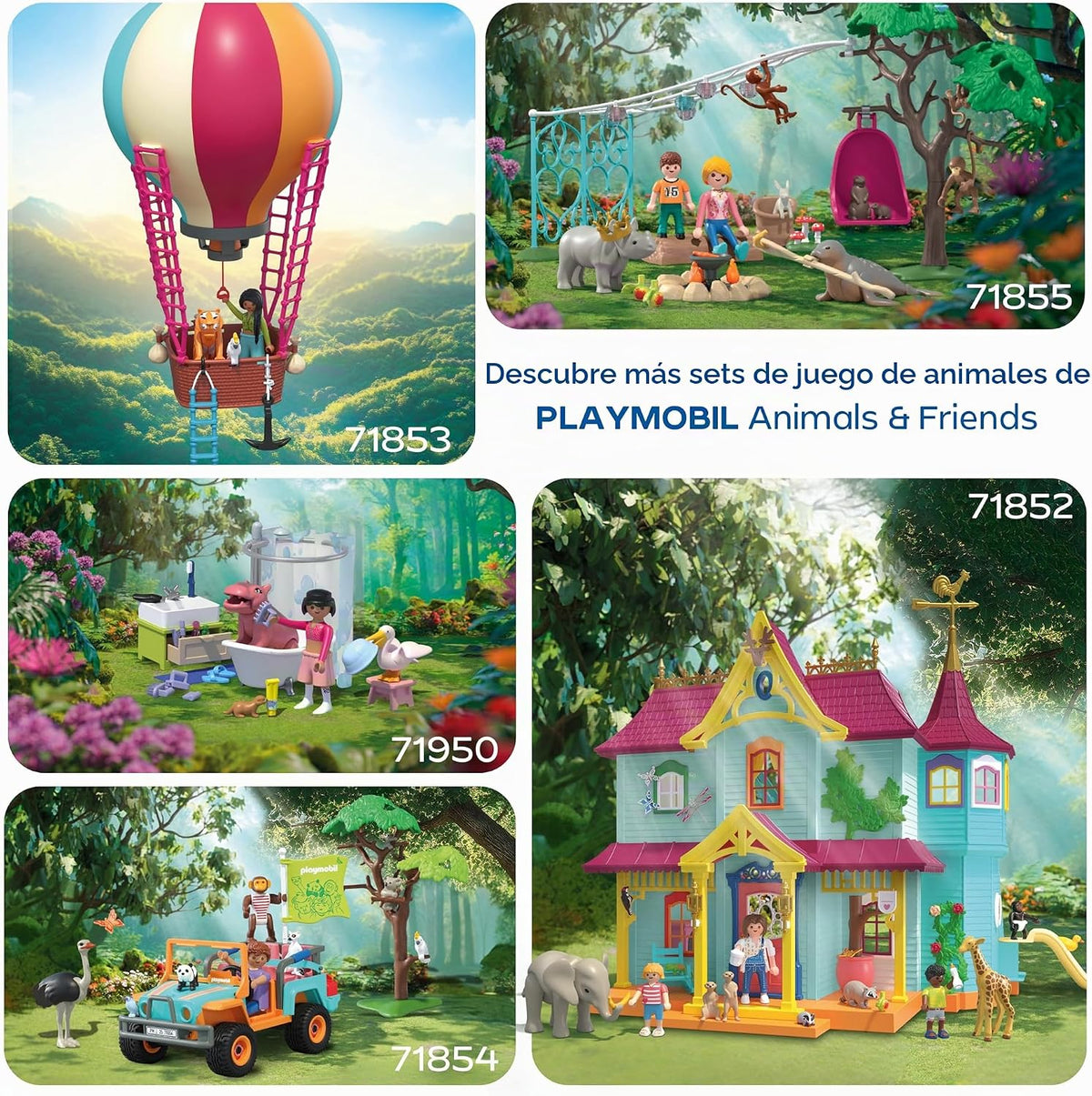 Playmobil | Animales y amigos | Viaje en globo | Juguete a partir d...