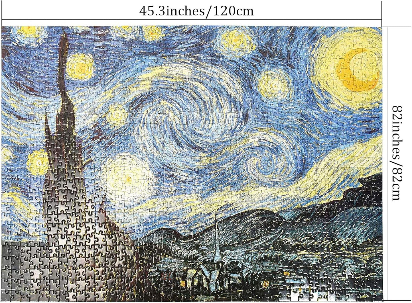 Rompecabezas de 3000 piezas, La noche estrellada por Van Gogh, romp...