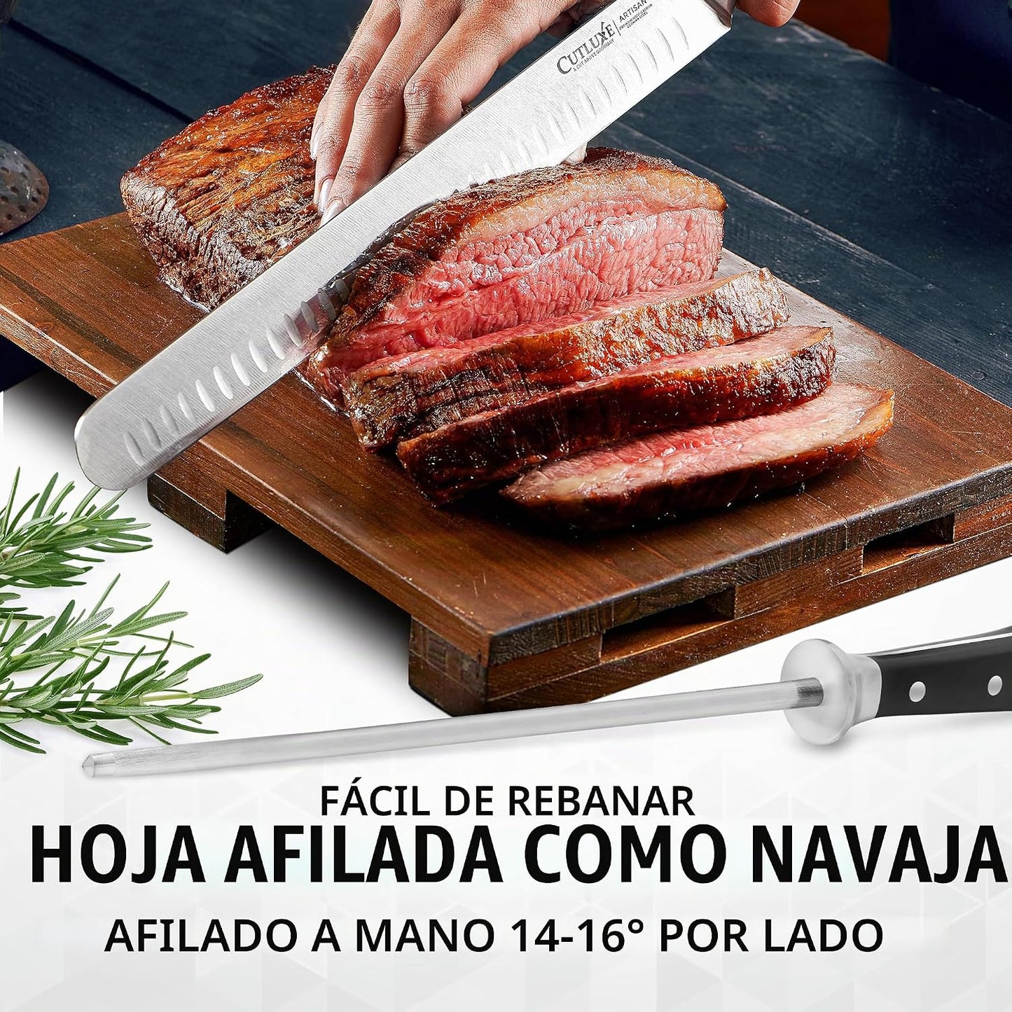 Cutluxe Juego de Cuchillos para Barbacoa \u2013 Cuchillo de pechuga...